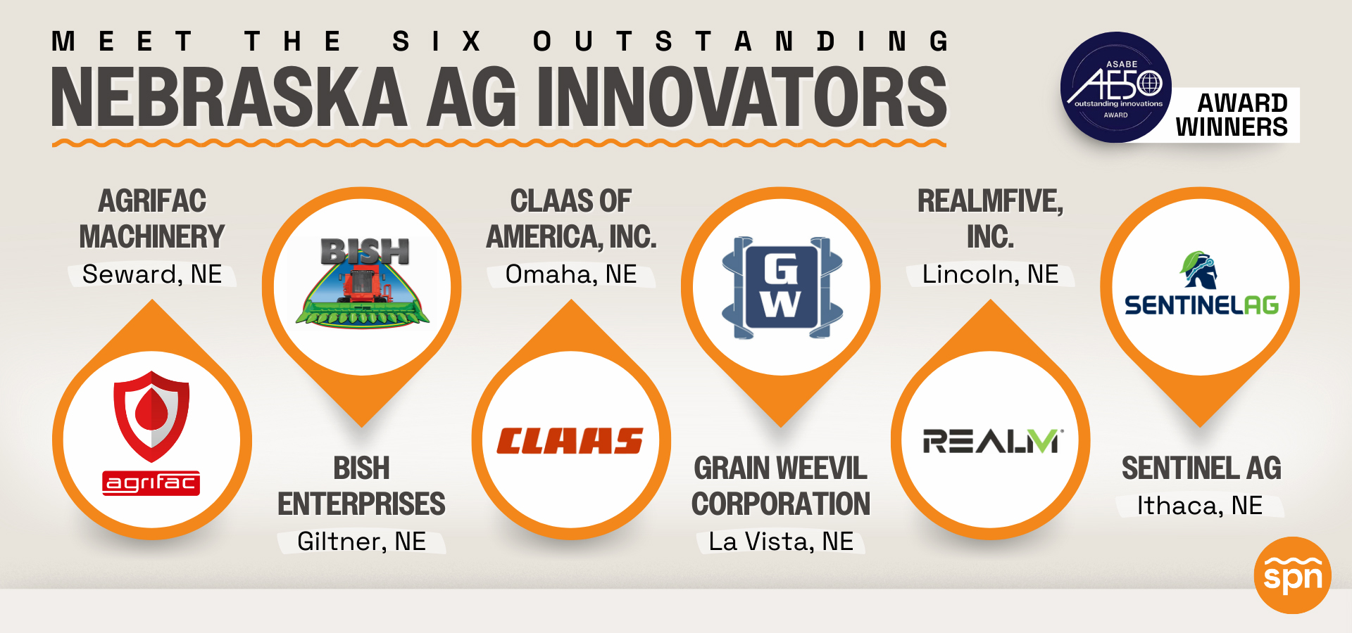 Two companies with Hamilton County roots are among the six Nebraska companies to be recognized by the American Society of Agricultural and Biological Engineers (ASABE) in their annual AE50 awards