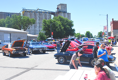 Despite pouring rain early Saturday morning, the sun came out to shine on the 159 cars on display during the fourth annual Giltner Daze Car Show