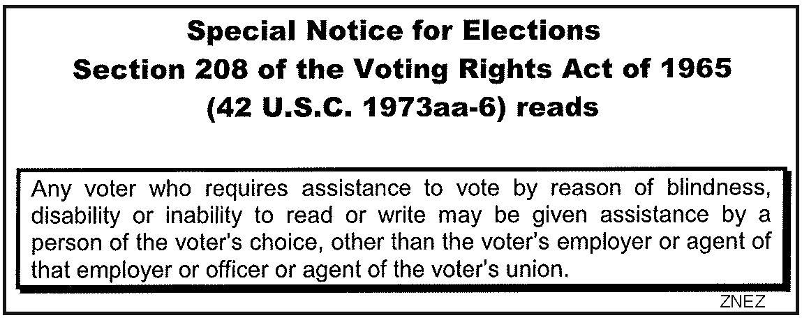 Special Notice