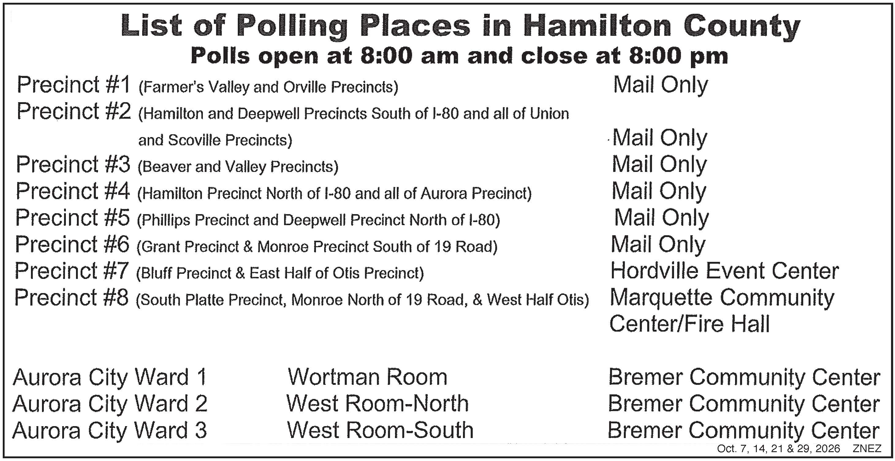 Polling Places