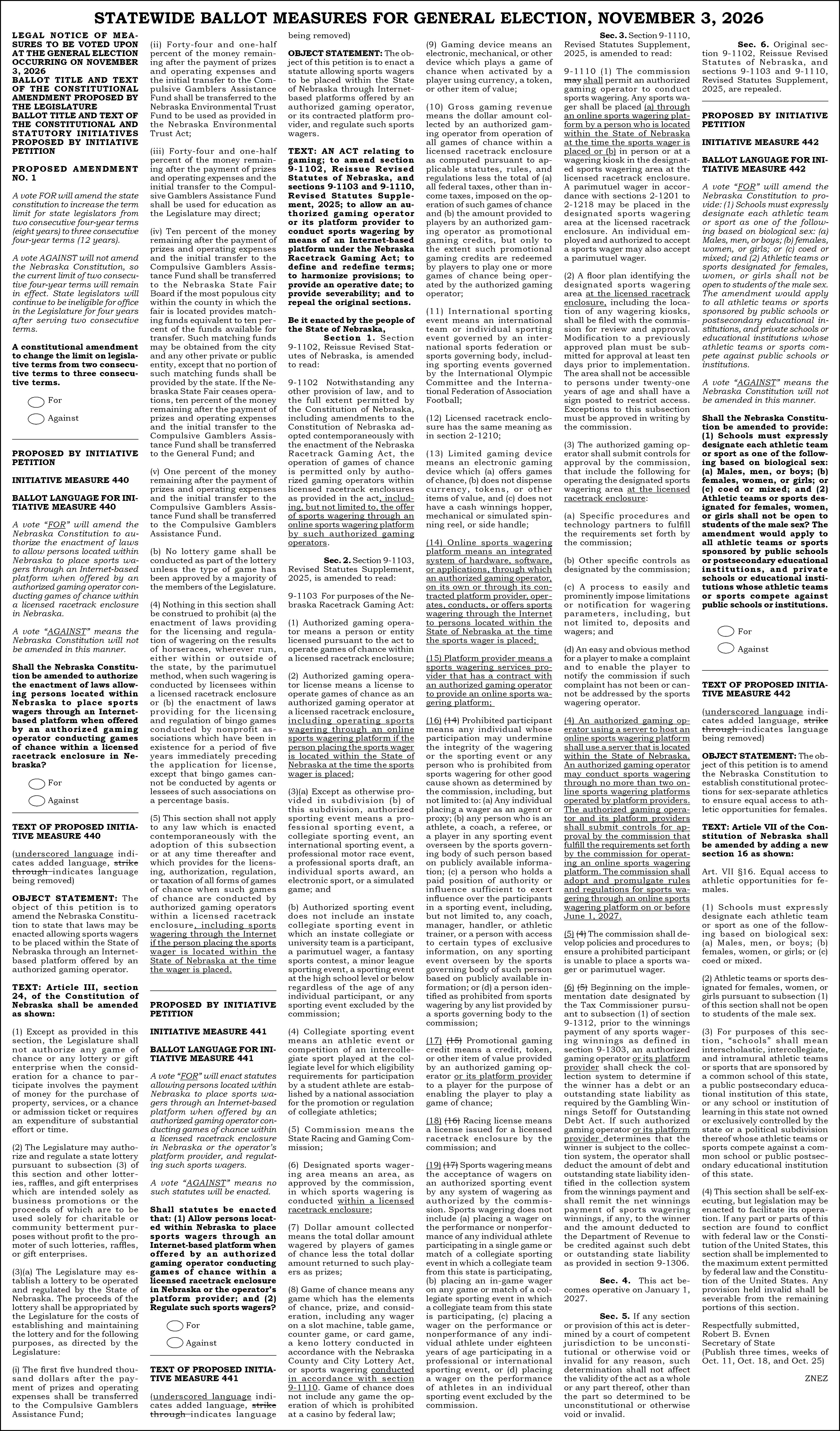 Ballot Initiatives