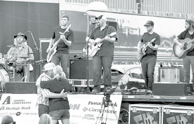 Iowa native Casey Muessingmann and his band wrapped up the 2020 season of Bands on the Bricks with a performance Friday on the downtown square. News-Register/Kurt Johnson