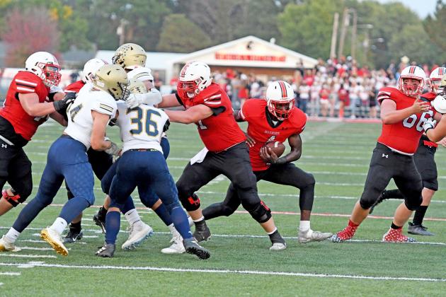 The Aurora Huskies pulled out a win against rival York for homecoming weekend.