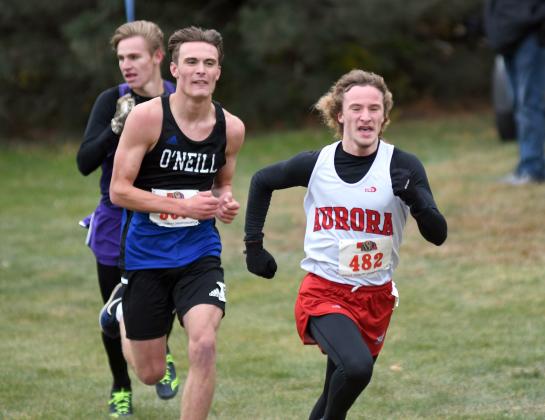 Dylan Riley finished 9th in the Class C boys race at state in Kearney Friday afternoon. 