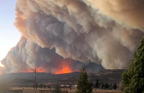 Fire ravages Colorado