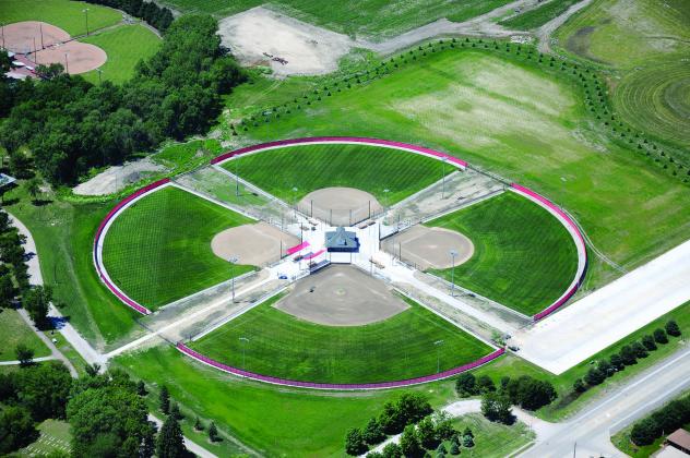 Aurora 4-Diamond Sports built this new four-field complex on Highway 14 near Streeter Park in 2009.