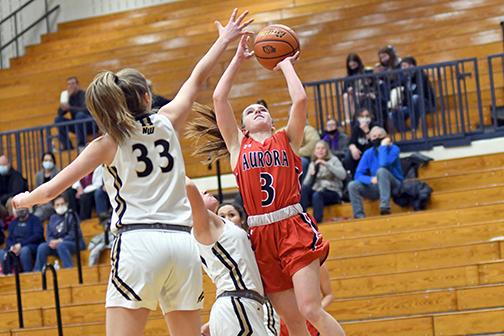 Cassidy Knust scored 20 points, but it wasn’t enough in Aurora’s 55-49 loss to GINW in Monday’s B-6 subdistrict game.