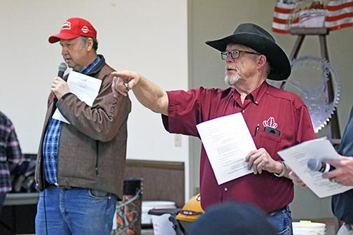 Tom Cornwell (left) and Kelly Kliewer can be seen in action at the Pheasants Forever Banquet in 2019. This is one of the many live events that both companies have helped auctioneer for over the years, though there is a growing trend for auctions shifting to an online format.