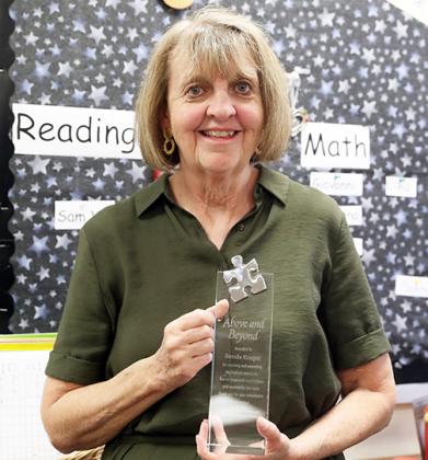 Ronda Kruger, special education teacher at Cedar Hollow Elementary, recently won the 2021 Nebraska ASD Network Friends of Autism Award for her outstanding work with students. Kruger has been a teacher for 22 years, 10 of those at Cedar Hollow.