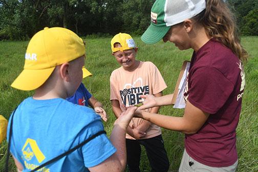 Sarah Bailey offers some hands-on lessons to young SOAR campers in 2019. Bailey will be leading PPRI’s Youth Naturalist and Nebraska Ecologist programs for older students this summer.