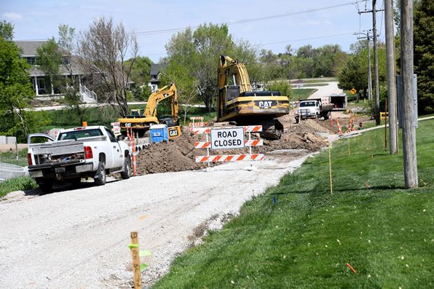 Traffic within Aurora is being diverted around 9th Street now as crews work to rebuild a portion of the street as part of the Lincoln Creek storm sewer improvement project.