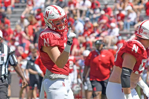 Austin Allen was one of three Nebraska football players to represent the Huskers at Big Ten Media Days in Indianapolis last week. 