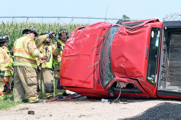 A single-car rollover accident was reported just before noon on Aug. 10, leaving a pair of occupants with injuries and one in critical condition, according to law enforcement. 