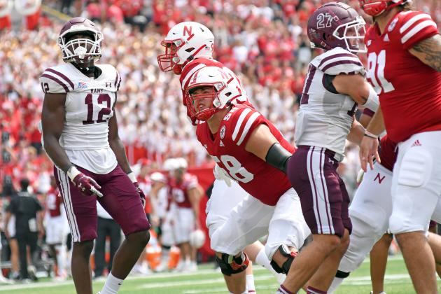 Ian Boerkircher played on a couple extra point attempts Saturday for the Huskers for the second time in as many weeks. 