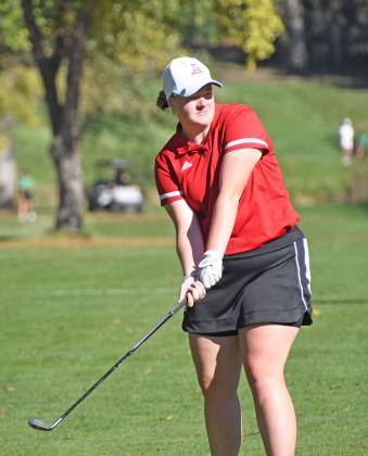 Aurora senior Grace Ziegler needed touch with the short game on Monday at the challenging York course, and she had it, posting a 104 to finish eighth and qualify for next week’s Class B state meet in Scottsbluff.