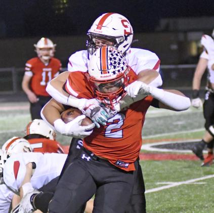 Carlos Collazo tied Aurora's school record with 285 rushing yards in Aurora's 34-14 win over Scottsbluff Friday in the Class B quarterfinals. 