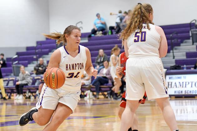 Lillian Dose had a team-high 21 points for Hampton in a 69-31 win over Harvard in the first round of Hampton’s home holiday tournament Monday. 