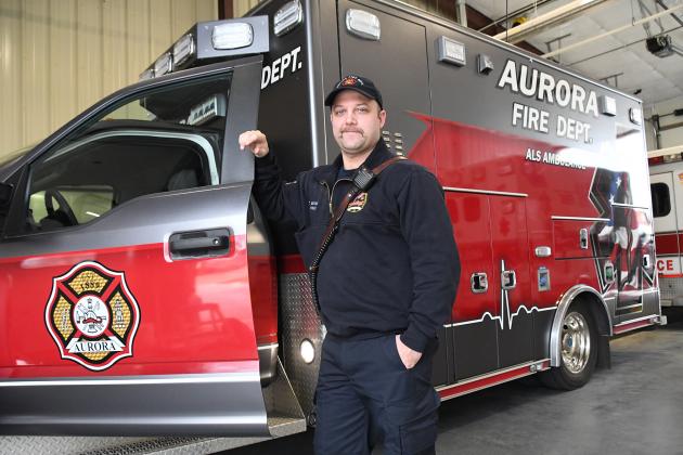 Tanner Greenough was named captain of Aurora’s fire-based emergency medical service in October, taking over for his mentor, Brent Dethlefs, who remains on staff as a full-time paramedic.