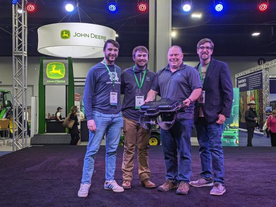 Members of the Grain Weevil team pictured at the Farm Bureau conference in Atlanta are, from left Zane Zents, Ben Johnson, Chad Johnson and Jeremy Heeg.