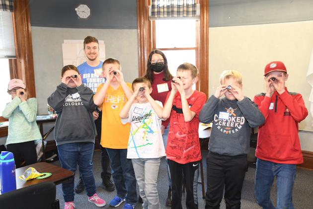 A group of seven area youth ventured out on a galactic quest from the confines of the Hamilton County Courthouse Thursday.