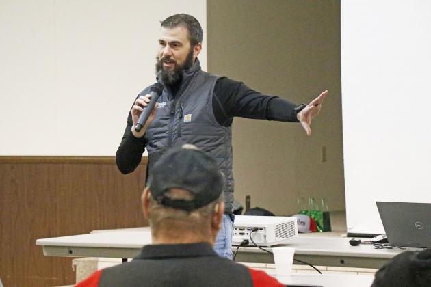 Brandon Hunnicutt kicked things off for the 2022 Hamilton County Ag Day hosted by local Nebraska Extension offices. His topics included what’s going on at the National Corn Checkoff board and more.