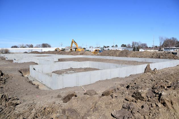 Warmer weather has helped speed progress in the new Streeter Subdivision, where several foundations were poured this week on the east side of Cottage Park Drive.