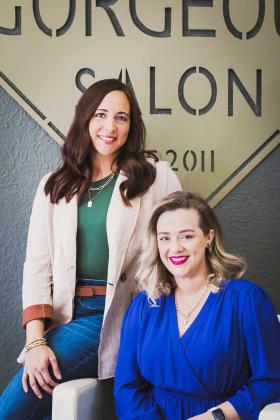 Georgia Berthelsen, right, and Megan Newman have announced a new partnership at Hello Gorgeous Salon & AfterGlow Tanning, with the two women now working as co-owners.