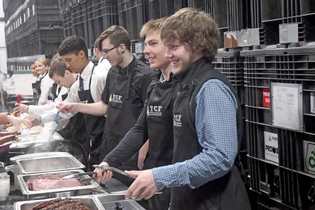 The Tri-Community Foundation hosted its annual fundraiser banquet Saturday night with a prime rib meal served by the HPC FFA. 