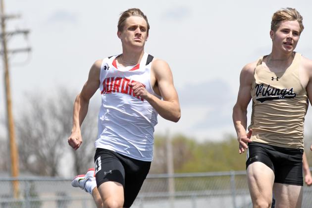 Carsen Staehr won three events at Friday’s Central Conference track meet, including the 400 meter dash, the long jump and triple jump. 