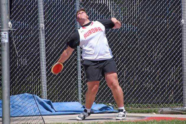 Gage Griffith successfully defended both of his gold medals at the state track and field championships, becoming a four-time gold medalist when all was said and done last week. Griffith leaves Aurora as its most prolific thrower in school history, holding both career-best marks. 