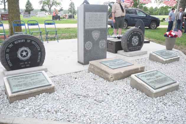 After more than 12 years of planning, all four plaques containing 25 names of fallen WWI-era soldiers made their public debut at Veteran’s Circle in the Aurora Cemetery, where they were recognized on Memorial Day.