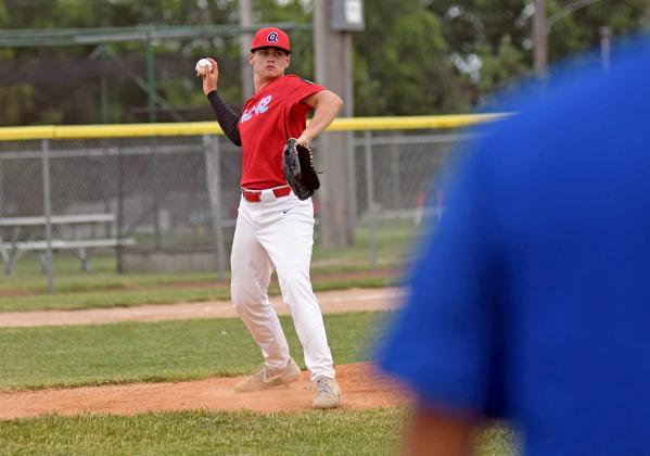 Aurora’s Cauy Walters had another solid game on the mound against Kearney, allowing two earned runs on a single hit with two strikeouts in a 6-3 win. 