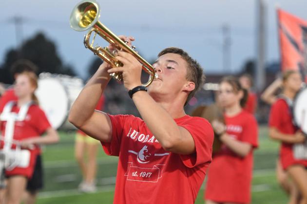 Freshman Zachary Peters plays the trumpet.
