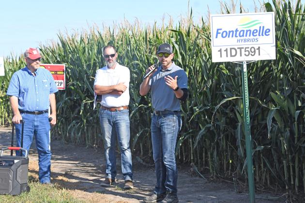 This year’s Hamilton County Corn Grower’s Association plot tour was a well-attended event. The afternoon started with a look at the plot, followed by a supper and presentations.