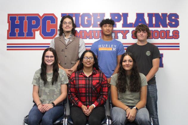 These students include, front row, from left: Kenzie Wruble, Yessica Barrios and Roberta Hines. Back row, from left: Nathan Ertzner, Mario Lesiak and Austin Van Housen.