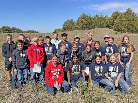 Pictured here are members of the High Plains land judging team, which competed at last week’s district meet near Marquette.