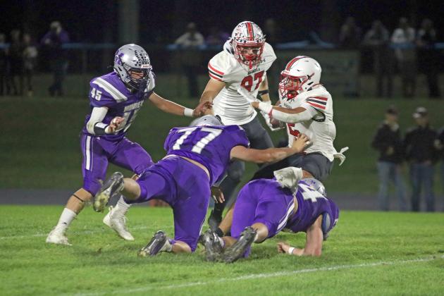 Carlos Collazo broke two school records Friday at Minden, including the single-game rushing record with 306 yards as well as the career rushing touchdown mark, now with 52 so far. 
