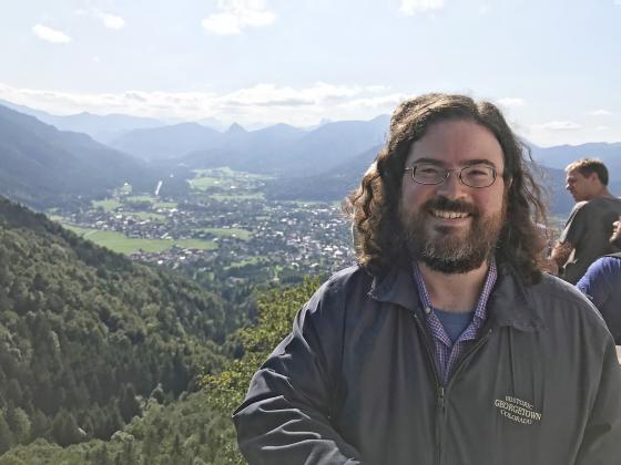 Brian Kell poses at the top of a small mountain near the Tegernsee in the Bavarian Alps, south of Munich, in September 2019. Before the lockdown Kell had a chance to explore a little of Germany including celebrating the original Oktoberfest in Munich.