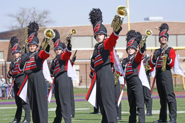Members of the Aurora Huskies Marching Band spent Saturday working together to mark down another successful Harvest of Harmony parade and field marching competition. The band performed well and took home three separate trophies.