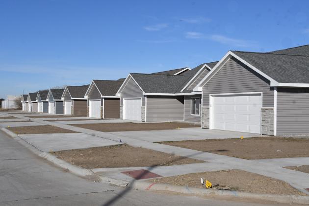 This row of eight new townhomes on Cottage Park Drive was featured in last week’s housing tour. Townhomes are in demand in Aurora and across the country, according to a housing trend report which noted that senior citizens are looking for a place to downsize.