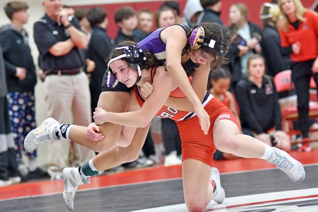 Natalie Bisbee was a first place finisher at Thursday’s Aurora Invite, one of two gold medalists for the Lady Huskies on the day in the eight-team event. 