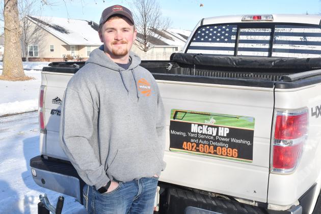 Giltner graduate Lance McKay now offers mowing, yard service, power washing and auto detailing through his new buisness, McKay HP, which stands for high performance.