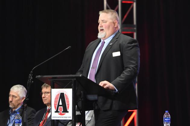 Aurora Cooperative President and CEO Chris Decker gave an upbeat message during Thursday’s annual business meeting.