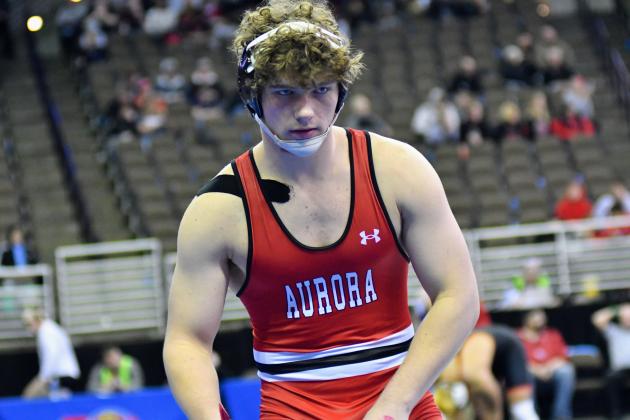Britton Kemling secured his 100th career win during Thursday's action at the state wrestling championships. 
