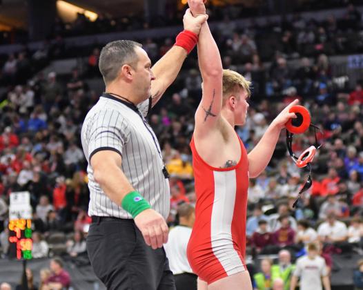 Wyatt Urkoski will put his undefeated record on the line one more time in Saturday's final after an 8-3 win in Friday's semifinal. 