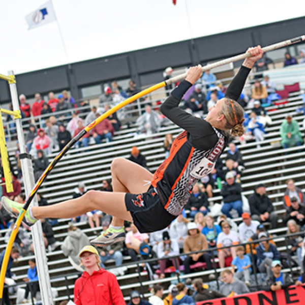 Giltner sophomore Peyton Schutt earned two medals at the state track and field championships, including a runner-up effort in the pole vault and seventh in the 100 hurdles. 