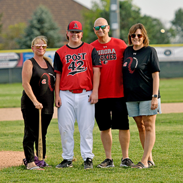 Peyton Graham tossed a complete game winner for the Pinnacle Bank Seniors in a 5-3 win over Doniphan-Trumbull. Graham was also honored pregame as a Senior player, joined by his mother, Becky Graham, as well as aunt and uncle Shelly and Paul Graham. 