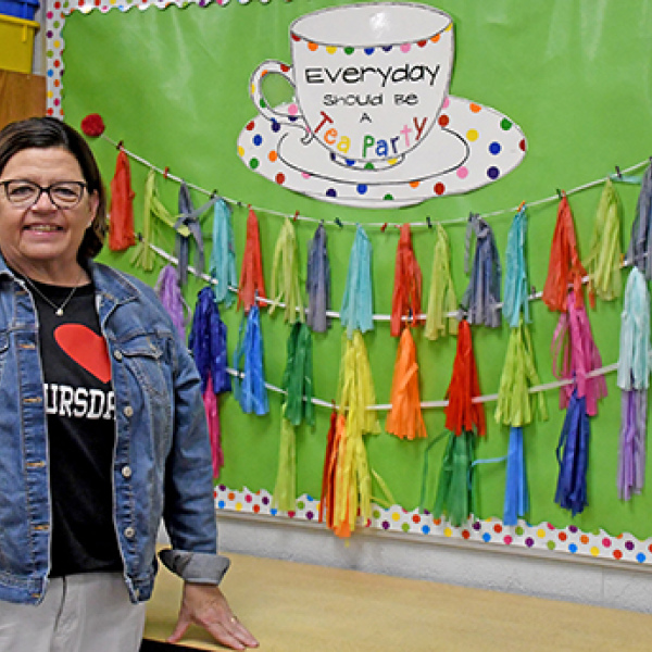 Aurora kindergarten teacher Laurie Anderson will be honored as UNK College of Education Distinguished Educator of the Year for 2026 in October. As the new school year starts she is excited to have her Thursday Tea Parties with her new students. 
