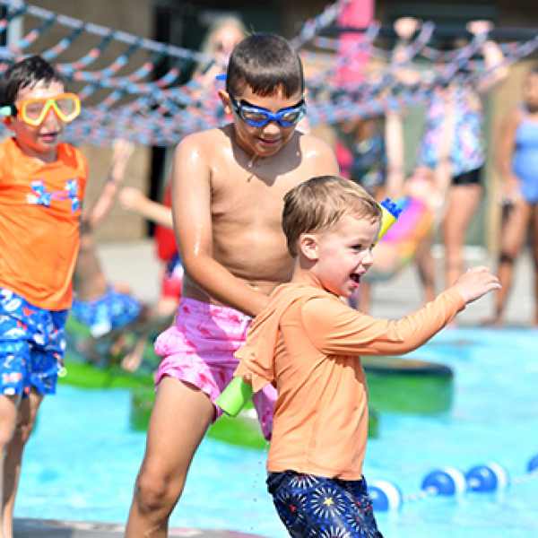 Swimmers cool off during one of summer’s hotter days at the Aurora Aquatic Facility. The pool, which closed for the season last week, saw a daily average of 259 swimmers throughout the 2026 season.