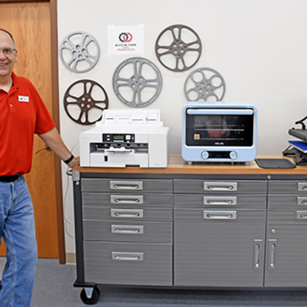 Retired Aurora High School teacher Rod Havens recently joined the staff of the Aurora Library as the coordinator for the library’s new makerspace.